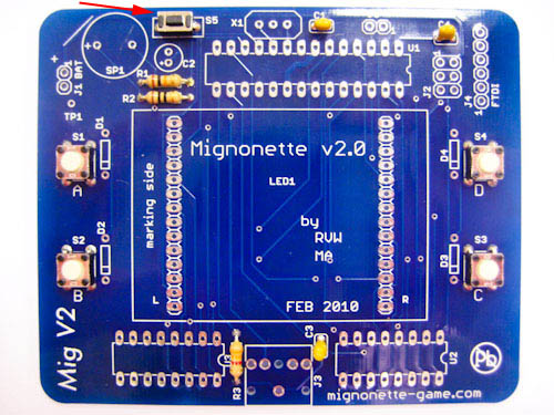 reset switch soldered